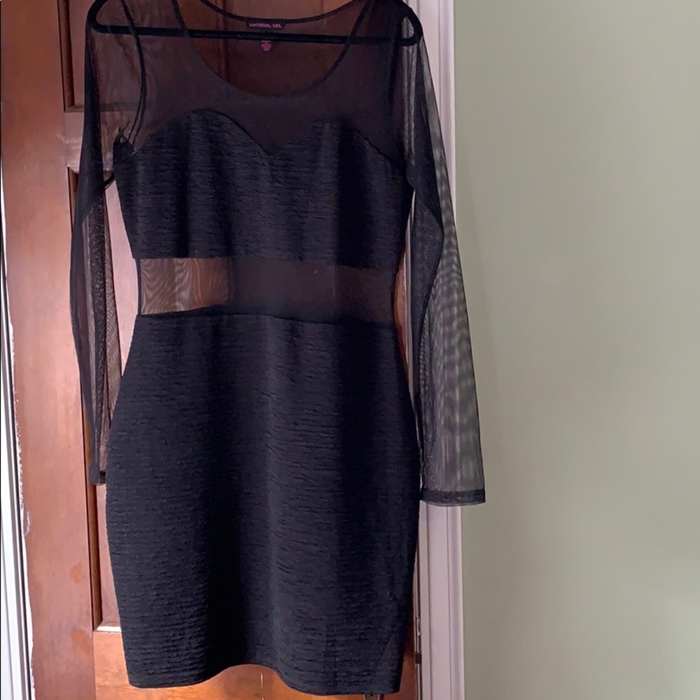 Black sheer body con dress - Picture 1 of 2